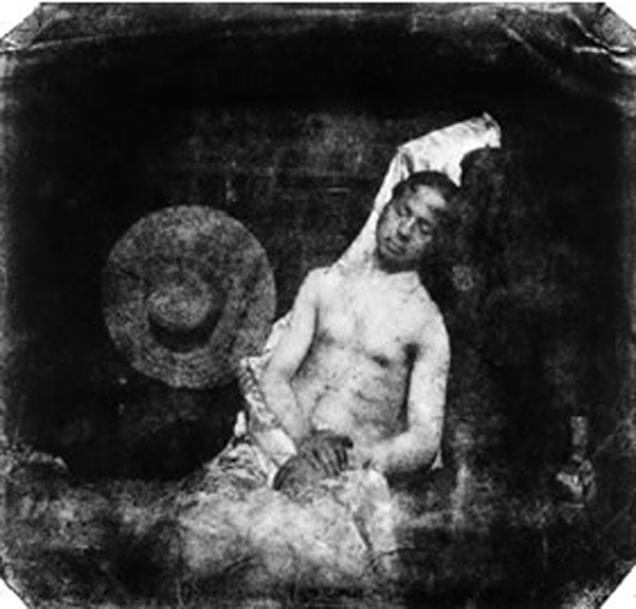 Hippolyte Bayard, "Autoportrait en noyé", 1840